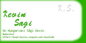 kevin sagi business card