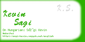 kevin sagi business card